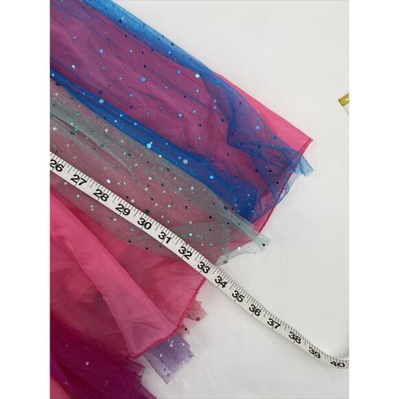 Girls Round Neck Sleeveless Tie Back Unicorn Tank Tutu Dress Multicolor Size XL - Picture 9 of 9